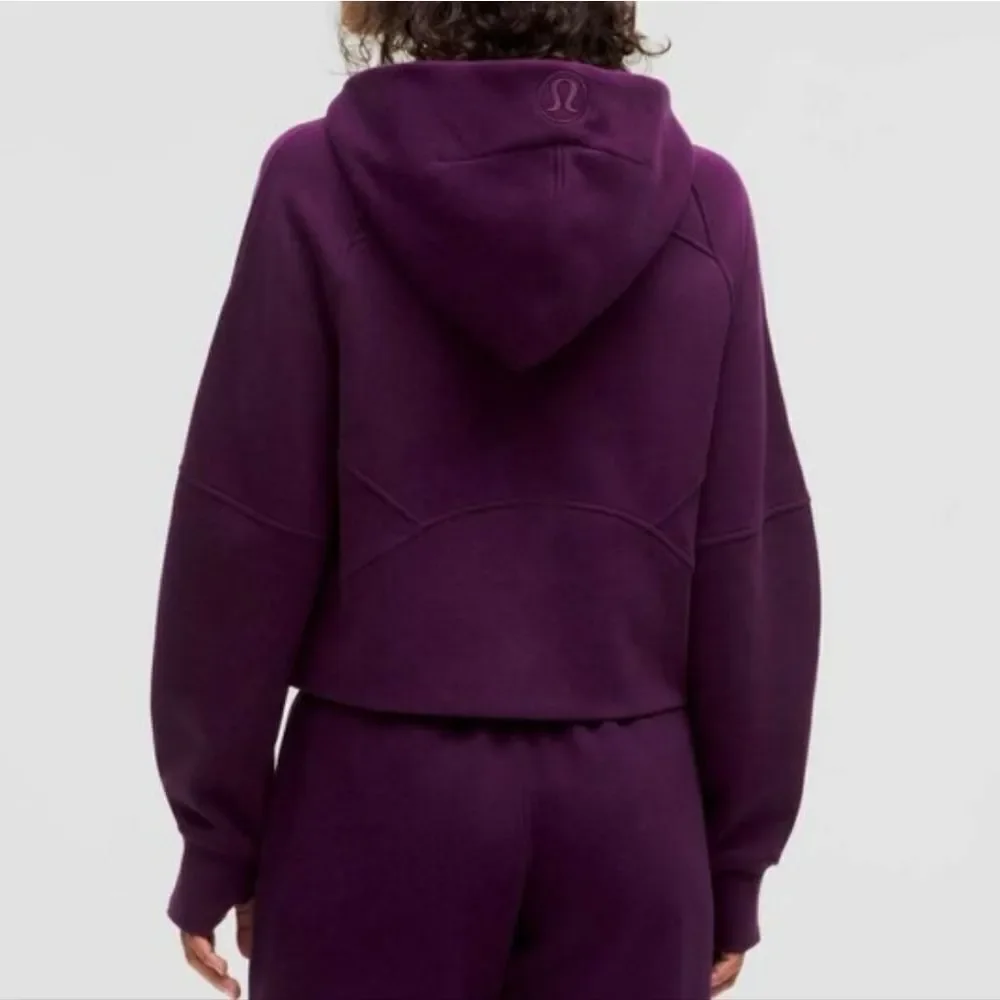 Lululemon Women's Oversized Crop Dramatic Magenta Full Zip Hoodie